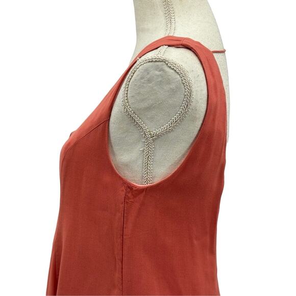 155. Tobi Blush Pink Lace Up Tie Neck Cut Out Back Fit & Flare Dress Small - Picture 6 of 11